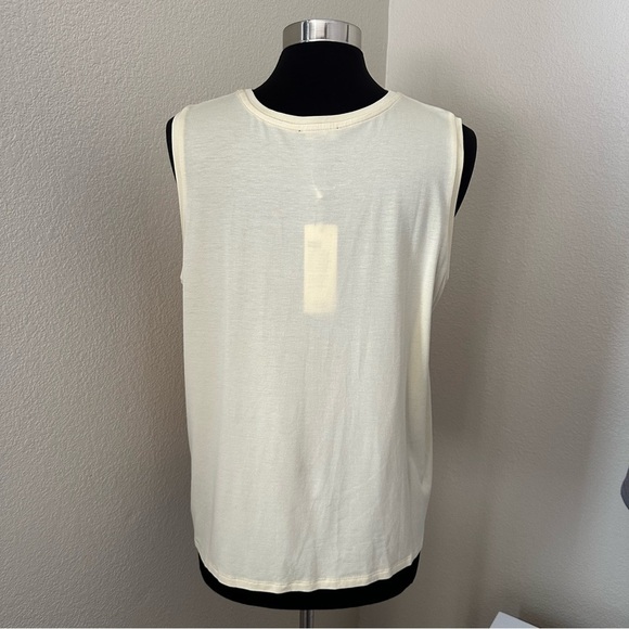 NWT Eileen Fisher Butter Sleeveless Crew Neck Short Shell Tank Top Size XL - Picture 7 of 11